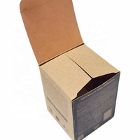 Boîtes d'emballage pour bougies en carton recyclé Kraft avec logo en feuille d'or, boîte à bougies avec insert en carton ondulé