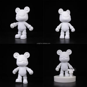 Prix de gros d'usine Fluide Cool Ours Folk Art Modèle Creative <span class=keywords><strong>Peinture</strong></span> Ours Blanc Embryon Vinyle avec Pigment - Product Image 3