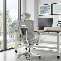 Siège de bureau moderne de luxe 4D accoudoir à tringlerie système de soutien lombaire 3D design pivotant chaise de bureau ergonomique Silla
