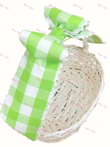 En gros Rose Tissé Vichy Wrap Sash Personnalisé Ric rac Brodé Vacances Porte Nouveau-Né Bébé Guirlande Sash Swaddle 2025 - Product Image 5