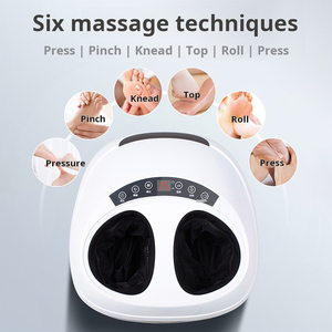Masseur de pieds multifonctionnel chauffant à commande motorisée pour une relaxation profonde et une circulation sanguine améliorée, masseur de pieds Shiatsu - Product Image 6