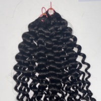 Trenzas de Ganchillo Kinky Straight Miracle Knots con Cabello Humano, Extensiones de Cabello Humano Rizado para Crochet, Pre-Enlazadas