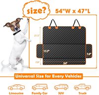Housse de siège pour chien pour siège arrière, housses de siège imperméables pour chiens pour voitures, protection de siège de voiture, housse de siège arrière antidérapante pour camions et SUV