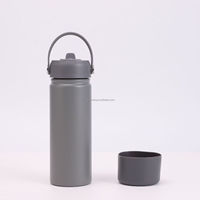 Nouveau Gobelet Isotherme Double Paroi en Acier Inoxydable Anti-Fuite Sans BPA 20oz avec Poignée et Paille – Vente Flash