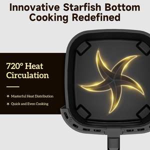 Wholesale Customizable 8L Stainless Steel Smart <b>Air</b> <b>Fryer</b> Touchscreen Control Non-Stick Surface Overheat Household - Product Image 5