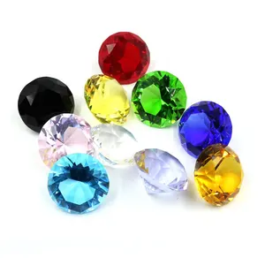 Wholesale Cheap Glass Diamond Paperweight Clear Decorative K9 Crystal Diamonds for Home Decoration