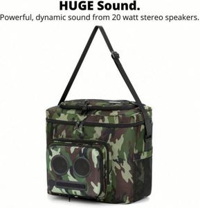 Bolsa Refrigerante Personalizada 2024 con Altavoces Bluetooth para Fiestas/Festivales/Barco/Pareo. Recargable, Funciona - Product Image 5