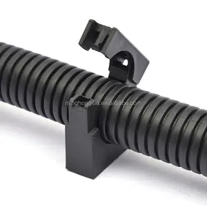 Clips de tubería flexibles AD25 de color negro de alta calidad para montaje en tubería