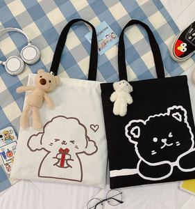 Tela reutilizable con bajo pedido mínimo para la fabricación de bolsas de compras de lona de algodón náuticas bordadas para mujer - Product Image 1