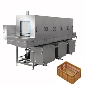 Automatic water spraying type broiler basket cleaning machine chicken incubator washer