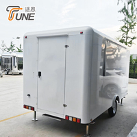Remolque de Comida Móvil Totalmente Equipado, Carrito de Cocina Compacto de un Solo Eje, Listo para Enviar, Venta Profesional en la Calle para Café y BBQ
