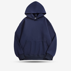 H5377 sudaderas con capucha personalizadas para hombre 100% algodón 500 gramos de peso alto forro polar pesado de talla grande sudaderas con capucha en blanco con estampado de invierno - Product Image 4