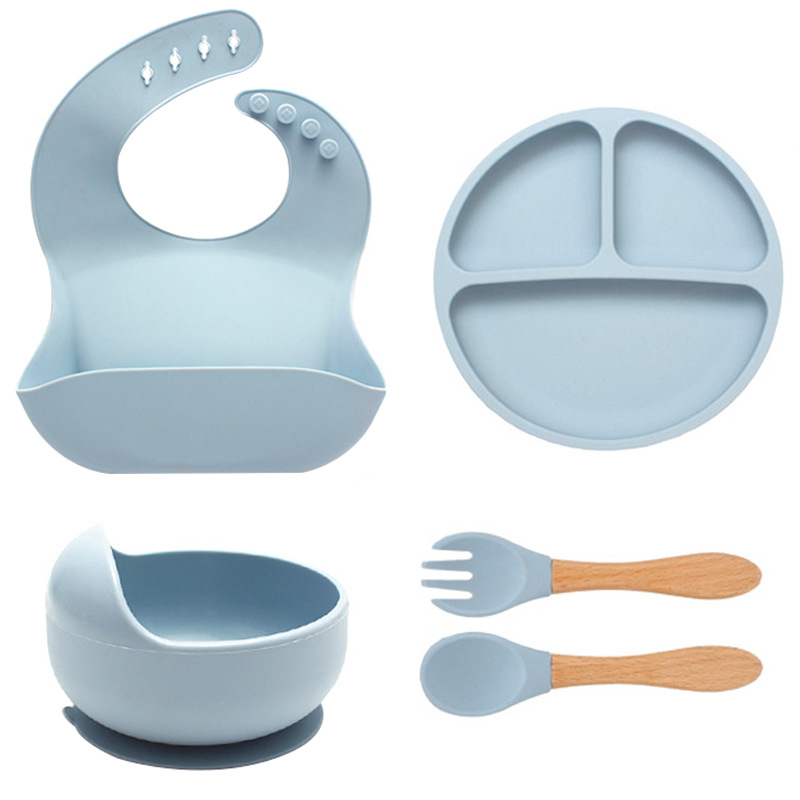 Ensemble cinq pièces gris bleu