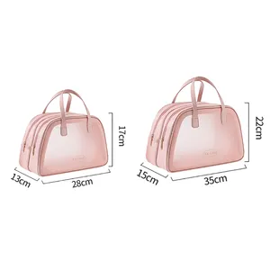 Hot Selling Promotional Custom Makeup Tote Make Up Cosmetic Bag Set Travel Clear Waterproof Wash Bag