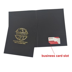 Tùy chỉnh A4 A5 thư mục trình bày với lá vàng Logo thư mục tập tin với nắp in ấn thư mục - Product Image 5