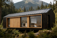 Maison préfabriquée modulaire multifonctionnelle - Studio/maison d'hôtes de jardin avec intérieur moderne |   Unité de vie extérieure compacte et durable