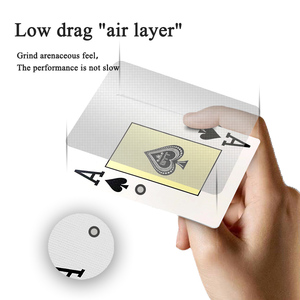 Cartas de Póker Texas Hold'em de PVC 100% Plástico, Fuente Grande, Impresión Personalizada, Palabras en Dorado, Rojo, Verde, Azul, Café, en Oferta - Product Image 4