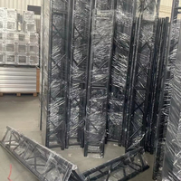 Estructura de Aluminio Ligera Negra de 290 mm para Eventos, Soluciones de Escenario, Estructura de Aluminio Pequeña de 6 Pulgadas para Mini Stand de Iluminación