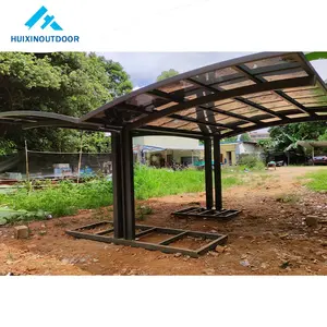 Factory Price 4 Shelter Aluminum Driveway Gate Canopy Port And Shed 2 Prefab Carport For Outdoor Car Garage