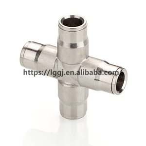 Sistema di raffreddamento a nebulizzazione ad alta pressione, raccordi a croce in <span class=keywords><strong>ottone</strong></span> da <span class=keywords><strong>3</strong></span>/16 pollici, connettore rapido a quattro vie con blocco a scorrimento - Product Image 2