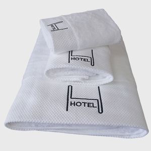 Monogram Customized Hotel Spa <b>Bath</b> <b>Set</b> Luxury Cotton Face Hand <b>Towel</b> With Embroidery - Product Image 2