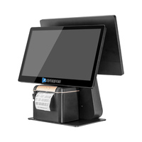 Machine de point de vente avec ensemble d'imprimantes thermiques systèmes de point de vente impression de factures registre de caissier double écran