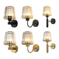 Lampe murale LED en cristal moderne pour salon, chambre à coucher, couloir, design intérieur luxueux et décoratif