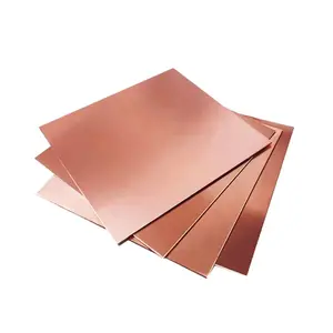 Inductores mutuos de lámina de aluminio de cobre rojo de 5 micras bimetálicas de 0,2mm para fabricación de botellas Placa de latón puro de Metal de bronce