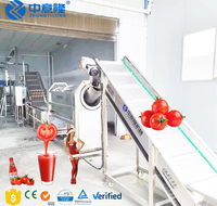 Machine automatique de fabrication de sauce tomate Ligne de production Usine de traitement de la pâte de tomate pour le ketchup Machine à jus de fruits Mélangeur de fruits