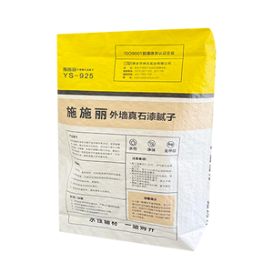 Color-printed Square Valve Bottom PP Plastic Woven <strong>Bag</strong> Waterproof for <strong>Putty</strong> Powder Gypsum Mortar Cement Chemical Packaging - Product Image 4