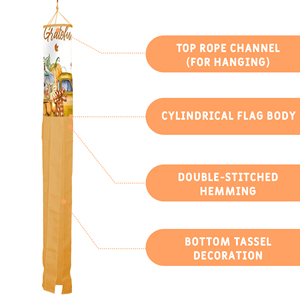 Decoración Personalizada para el Día de Acción de Gracias, Vela de Viento con Diseño Impreso Digitalmente para Jardín, Patio o Terraza - Product Image 2