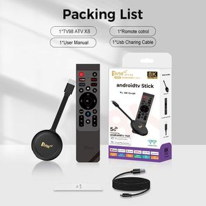 TV98 A X8 Allwinner H313 Quad Core STB Reproductor Multimedia de Streaming 8K, Caja de Internet Inteligente Premium con Google Android 14 <span class=keywords><strong>Fire</strong></span> <span class=keywords><strong>Stick</strong></span> - Product Image 5
