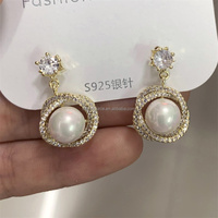 Csja — boucles d'oreilles de luxe en perles CZ, boucles d'oreilles brillantes en pierre cubique, bijoux de fête de mariage, nouvelle collection RE4543