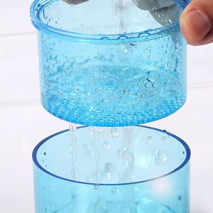 Boîte de trempage ronde en plastique pour fraises dentaires avec filtre et bouchon de ventilation, nettoyeur de fraises pour stérilisation et rinçage, récipient de trempage portable - Product Image 6