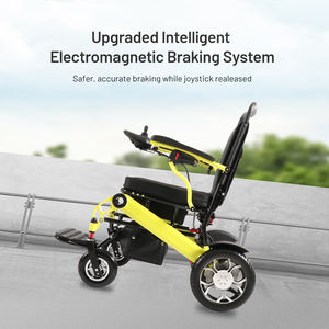 Sedia a rotelle elettrica per il peso leggero all'ingrosso a buon mercato in lega di alluminio al litio batteria pieghevole peso leggero terapia fisica 3 anni - Product Image 5