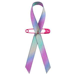 <span class=keywords><strong>Ruban</strong></span> en satin Gordon Ribbons avec logo imprimé <span class=keywords><strong>rose</strong></span> de haute qualité Offre Spéciale fait à la main pour la sensibilisation au <span class=keywords><strong>cancer</strong></span> du sein avec épingle de sûreté - Product Image 2