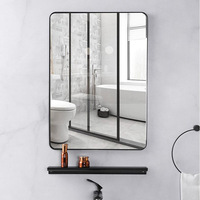 Miroir mural décoratif rectangulaire or, livraison gratuite depuis la chine, pour la décoration de maison, salon, salle de bain