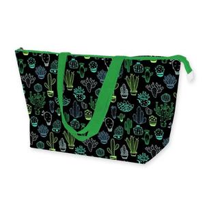 Sacs de plage en polyester avec imprimé personnalisé, fourre-tout pliable et mignon à motifs frais, été, automne, printemps, sorties à la plage, commande en gros - Product Image 3