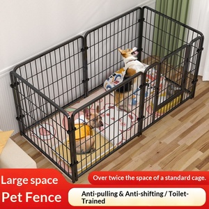 Küçük/Orta/Büyük Köpekler için Nefes Alabilen İzolasyon Eğitim Tuvaletiyle Birleştirilebilir Evcil Köpek Kafesi Çiti - İç Mekan - Product Image 3