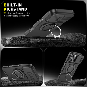 Étui de support magnétique robuste robuste de qualité supérieure pour iPhone 17 Pro <span class=keywords><strong>Max</strong></span>/iPhone 17 <span class=keywords><strong>AIR</strong></span> avec housse antichoc pour caméra coulissante - Product Image 5