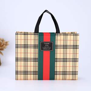 Bolso de compras con LOGOTIPO laminado de lona reutilizable ecológico con impresión personalizada reciclable con cierre personalizado - Product Image 6