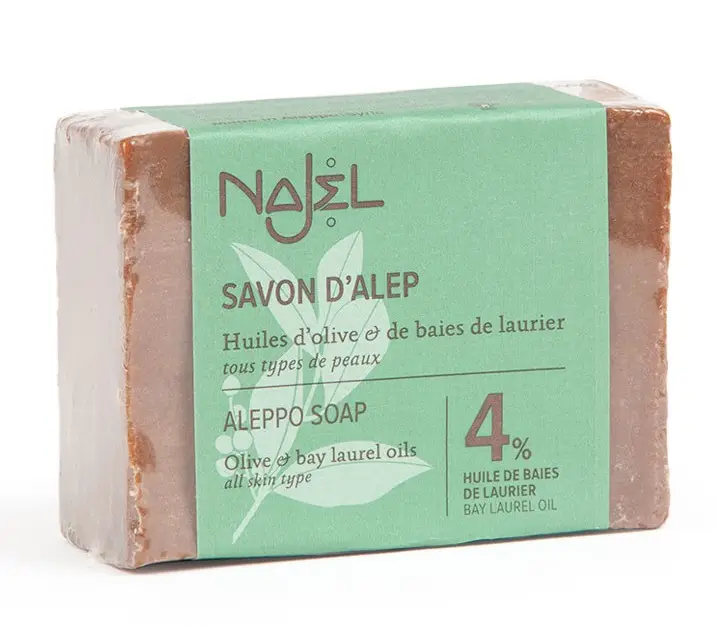 France NAJEL 4% Bay Oil Middle East Handmade Ancient Soap Clean Body Face and Hair Family Travel Hotel Bath Organic Soap