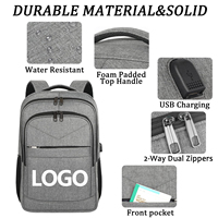Sac à dos de voyage Oxford personnalisé, durable, imperméable, pour étudiants et professionnels, avec protection pour ordinateur portable et port de charge USB
