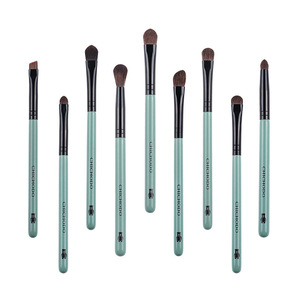 Chichodo Makeup Brush Set 9Pcs Natural Horsehair <b>Eye</b> <b>Shadow</b> Blending Brushes Plastic Handle Round Shape - Product Image 1