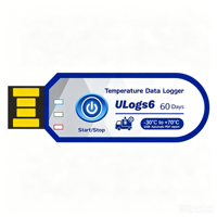 60 Days Ip67 Chilled Goods Disposable Single Use USB Data Logger Temperature Instruments