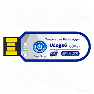 เครื่องบันทึกอุณหภูมิแบบใช้ครั้งเดียวทิ้งชนิด USB สำหรับสินค้าแช่เย็น 60 วัน มาตรฐาน IP67 - Product Image 1