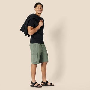 T-shirt uni à manches courtes en jersey tricoté épais 100 % coton, anti-boulochage, séchage rapide, écologique, pour homme, avec lettres imprimées - Product Image 4