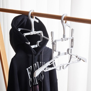 Best Seller Travel Storage Coat Hoodie Folding <b>Clothes</b> <b>Rack</b> for Sweaters Multi-functional <b>Clothes</b> Stand Foldable Laundry Hanger - Product Image 1