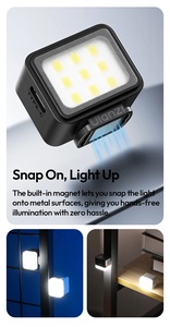Ulanzi DG01 Mini Cube Light 5600K Lumière Vidéo pour Appareils Photo Reflex Canon Sony Nikon avec Support Magnétique Griffe Froide pour <span class=keywords><strong>Vlog</strong></span> et Diffusion en Direct - Product Image 2