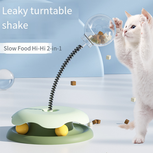 Jouet interactif pour animaux de compagnie Petop, distributeur de friandises avec base rotative, tour à ressort, chambre à friandises transparente, Brinquedos De Pet pour chien et chat - Product Image 3